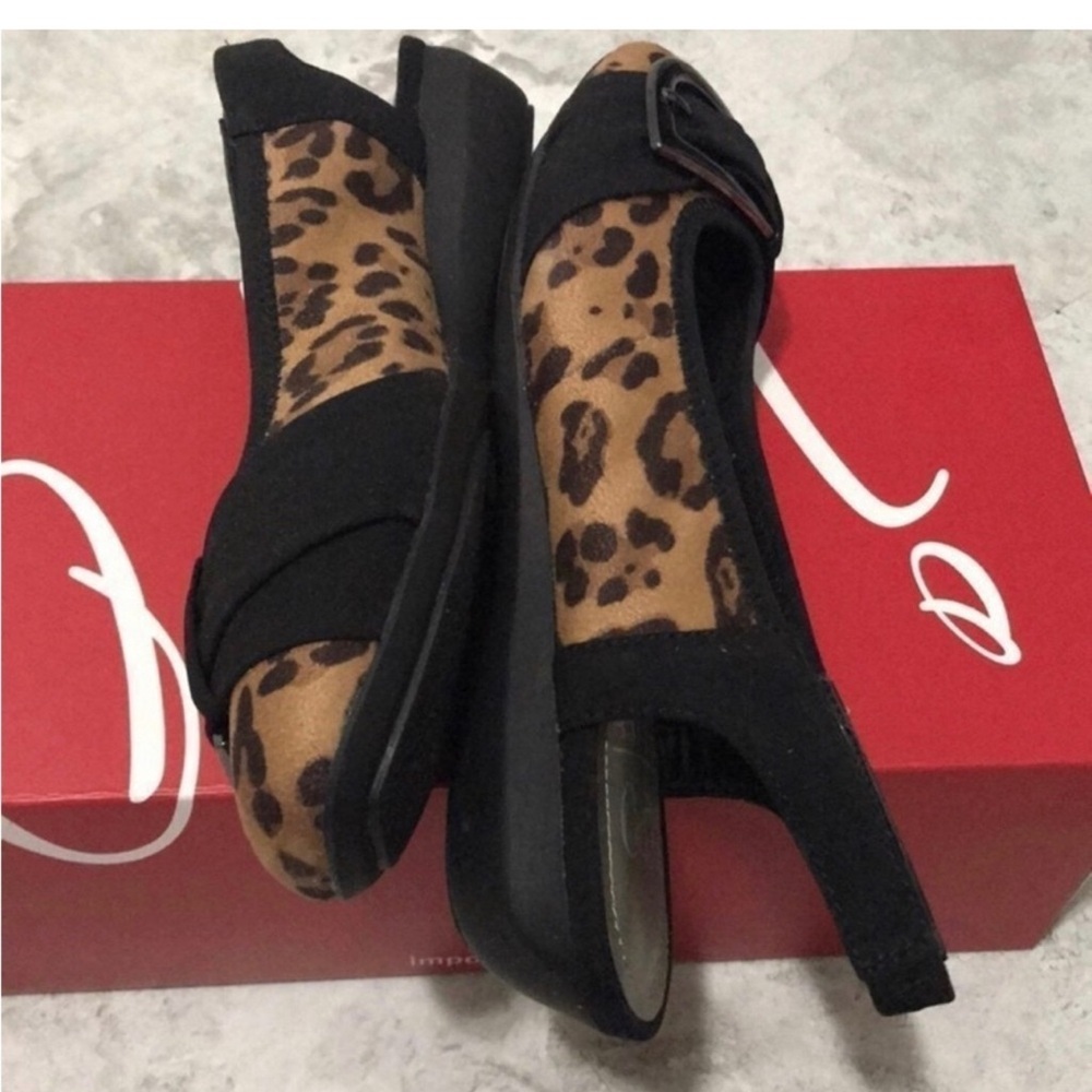 EUC/Like-New Impo DAELA Stretch Slingback Flats With Original Box Women Size 6M - Picture 5 of 7